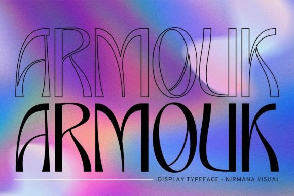 Armouk: A Contemporary Display Font for Diverse Design Needs