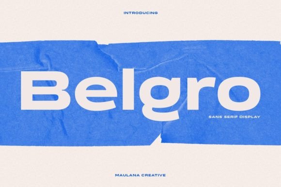 Belgro: A Bold and Confident Font for Modern Design