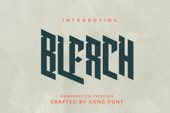 Bleach: A Modern Font for Strategic Design and Creative Expression