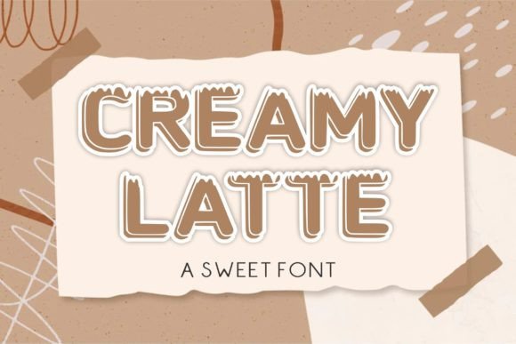 Creamy Latte: A Stylish Font for Creative Projects
