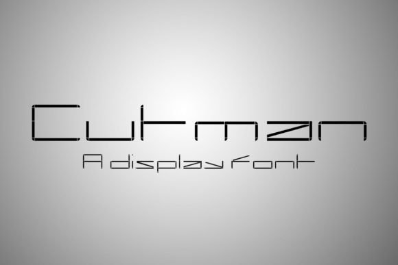 Cutman: A Bold and Creative Display Font for Eye-Catching Designs