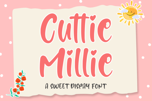 Cuttie Millie: A Joyful Display Font for Creative Expression