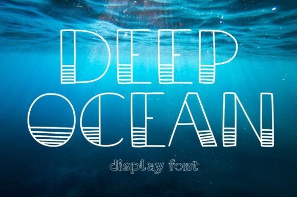 Deep Ocean: A Playful Font for Creative Projects