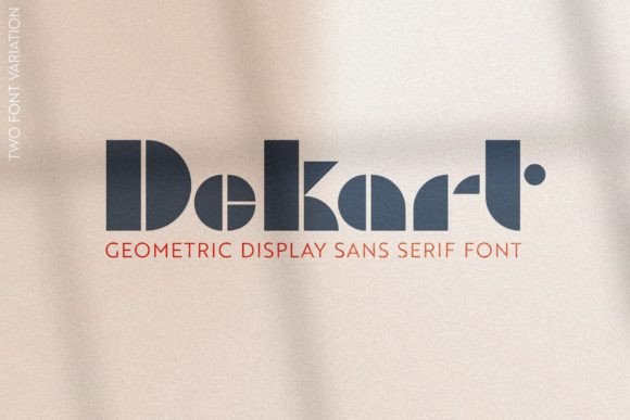 Dekart: A Modern Geometric Font for Creative Expression