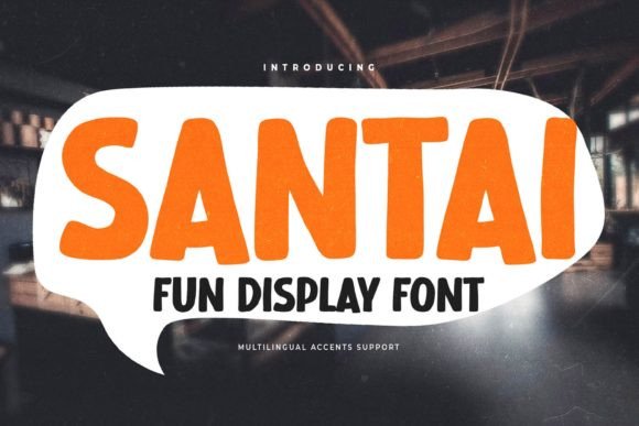Discover the Charm of Santai: A Versatile Display Font for Creative Projects
