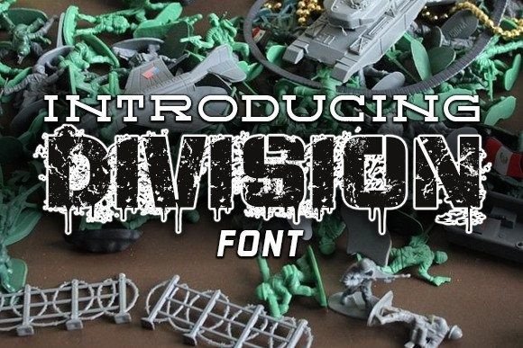 Division: A Grunge-Style Font That Stands Out
