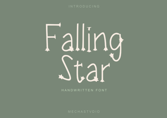 Falling Star: A Playful Font for Modern Design