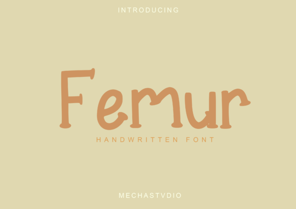 Femur: A Playful and Unique Display Font for Creative Projects