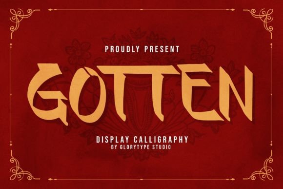 Gotten: A Bold Display Font for Every Creative Project