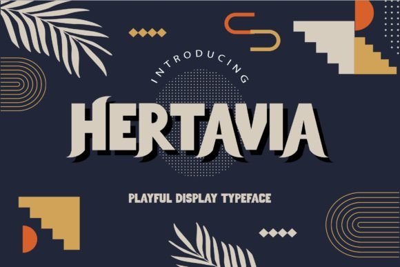 Hertavia: A Bold, Playful Font for Modern Design