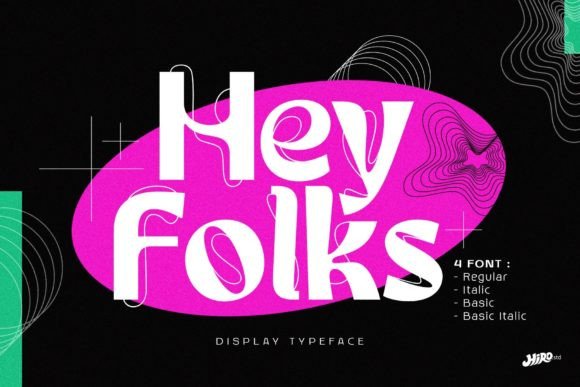 Hey Folks: A Groovy Font for Retro Vibes