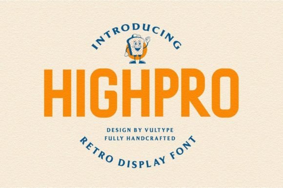 Highpro: A Vintage Condensed Display Font for Modern Design