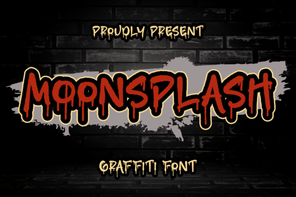 Moonsplash: A Unique Graffiti Display Font for Creative Projects