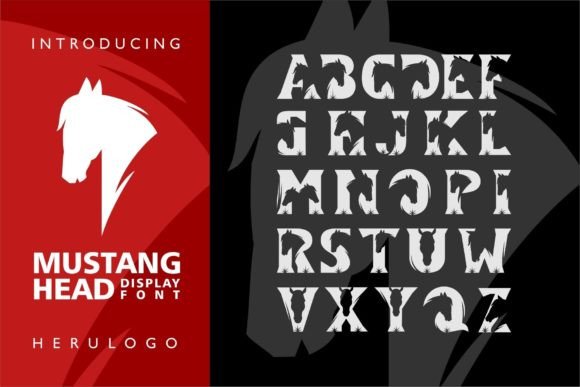 Mustang Head: A Playful Font for Creative Expression