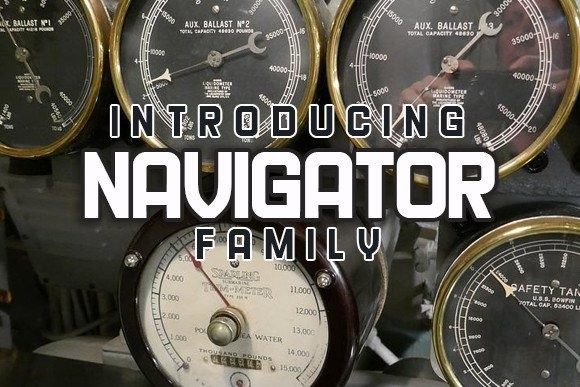 Navigator: A Bold Display Font for Creative Projects