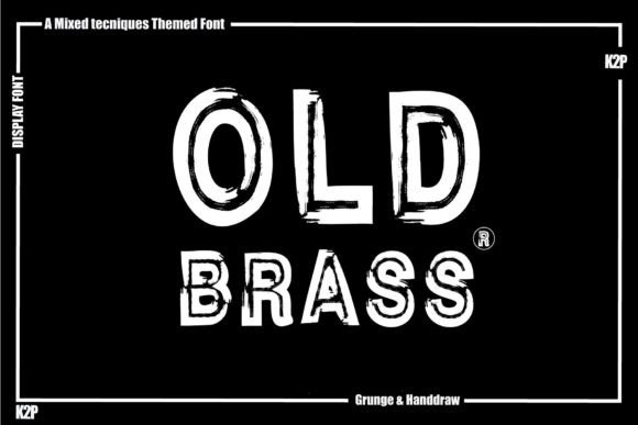 Old Brass: A Bold, Assertive Display Font for Dynamic Design