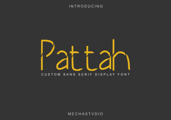 Pattah: A Bold, Simple, and Unique Display Font for Modern Designers
