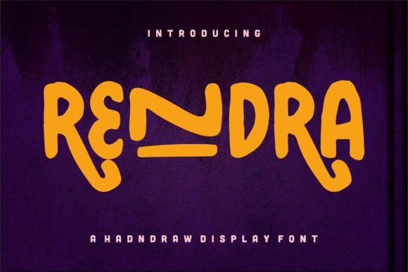 Rendra: A Hand-Drawn Display Font for Elegant Design