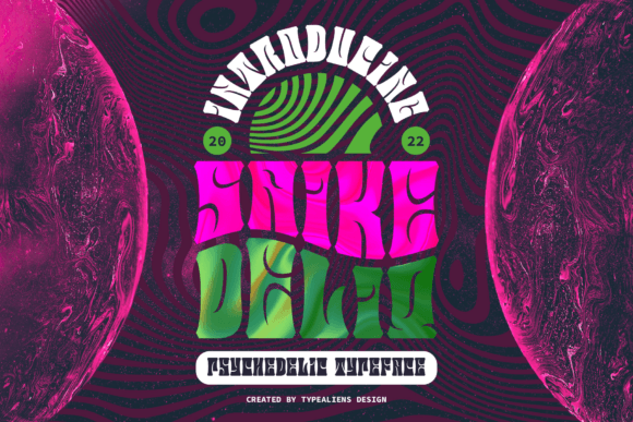 Saike Deliq: A Psychedelic Font for Bold Expression