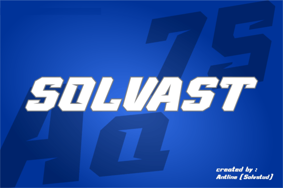 Solvast: The Bold Font for Speed and Style