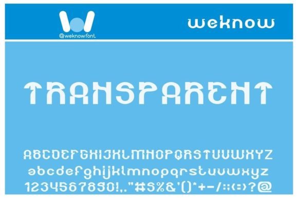 Transparent: A Stylish Font for Every Design