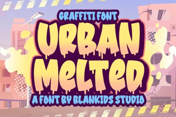Urban Melted: A Playful Font for Creative Expression