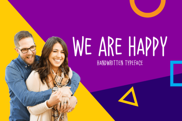 We Are Happy: A Handwritten Font for Personal and Practical Design